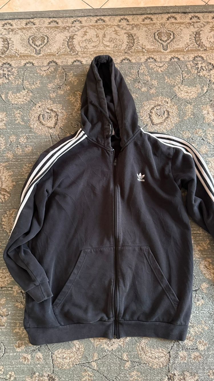 Adidas Originals Adidas Black Zip-Up Hoodie product image
